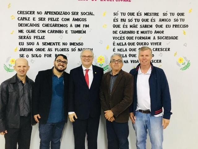 Dr. Vicente participa da inauguração da ampliação da Apae de Pouso Redondo