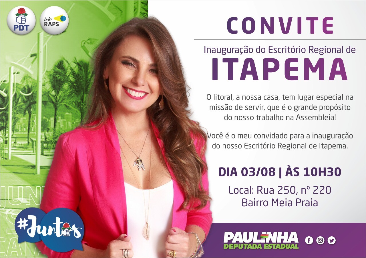 Paulinha inaugura Escritório Regional em Itapema