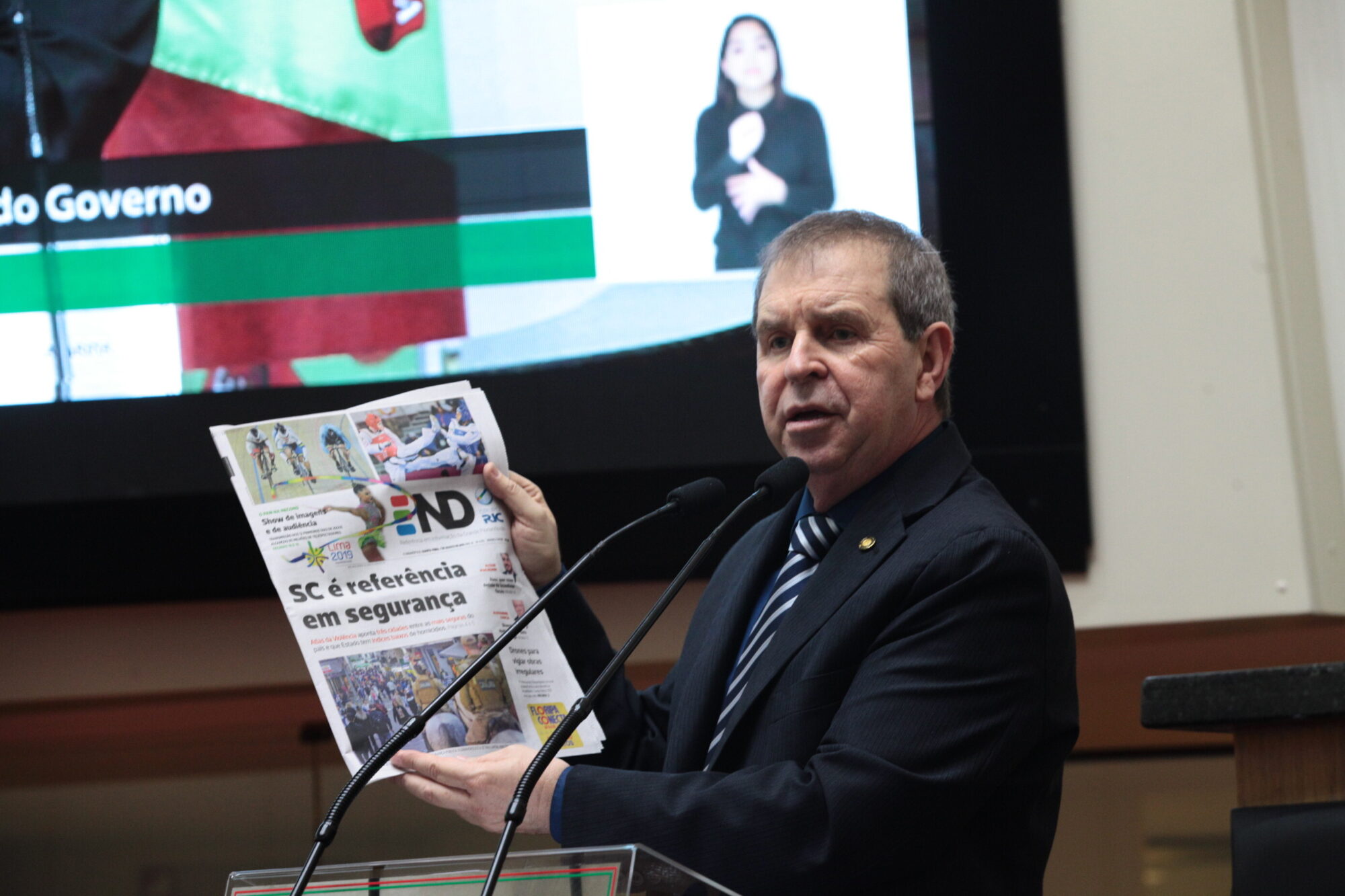 Mauricio Eskudlark comemora números da Segurança Pública de SC