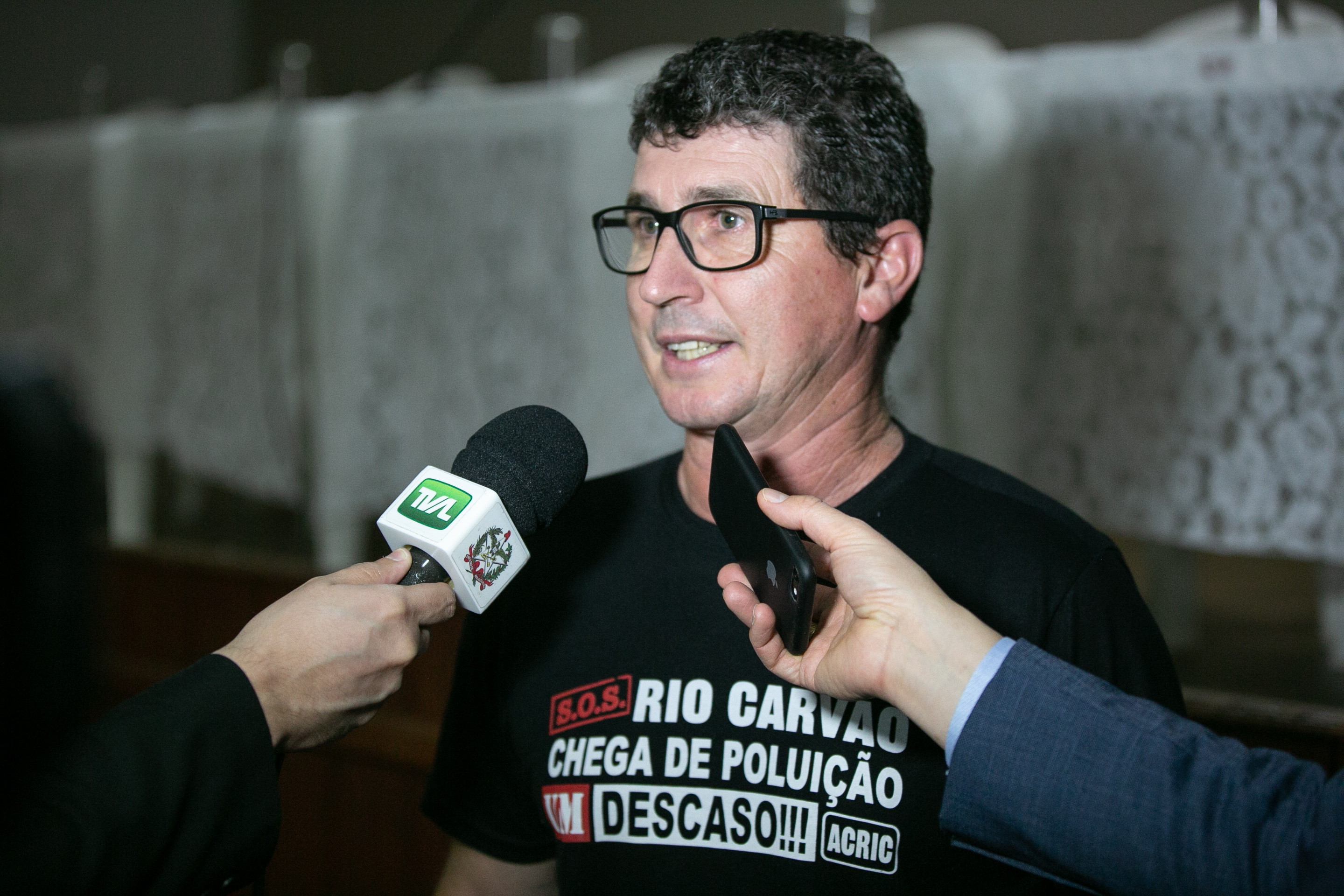 Presidente da Associação Comunitária do Rio Carvão, Sidnei Casagrande