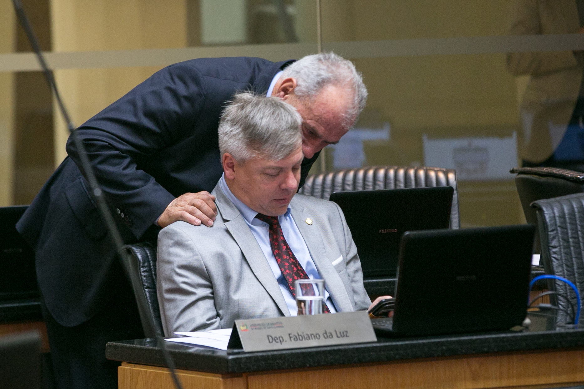 Deputado Nazareno Martins (PSB) e Deputado Fabiano da Luz (PT)