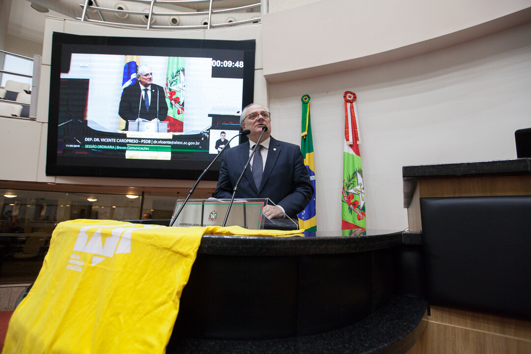 Caropreso destaca campanha de prevenção ao suicídio “Setembro Amarelo”