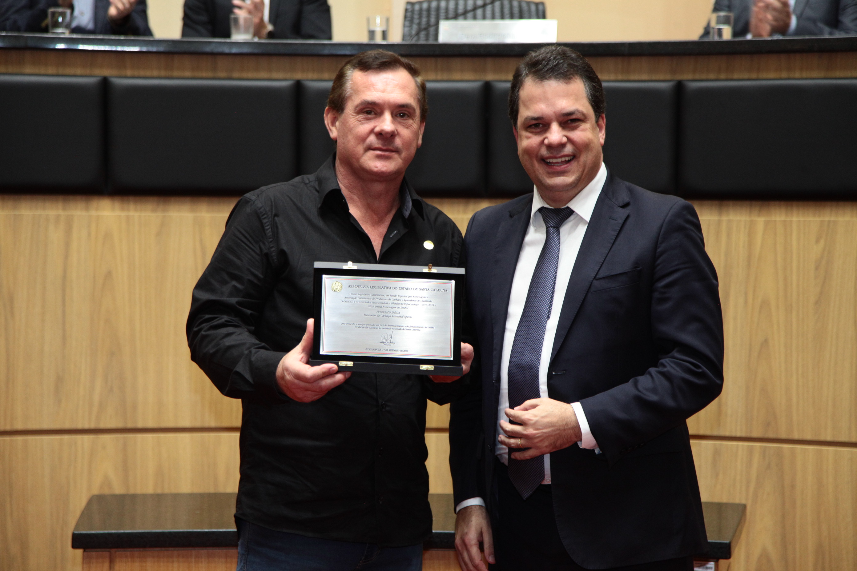 Homenagem à Associação Catarinense dos Produtores de Cachaça e Aguardente de Qualidade de Santa Catarina