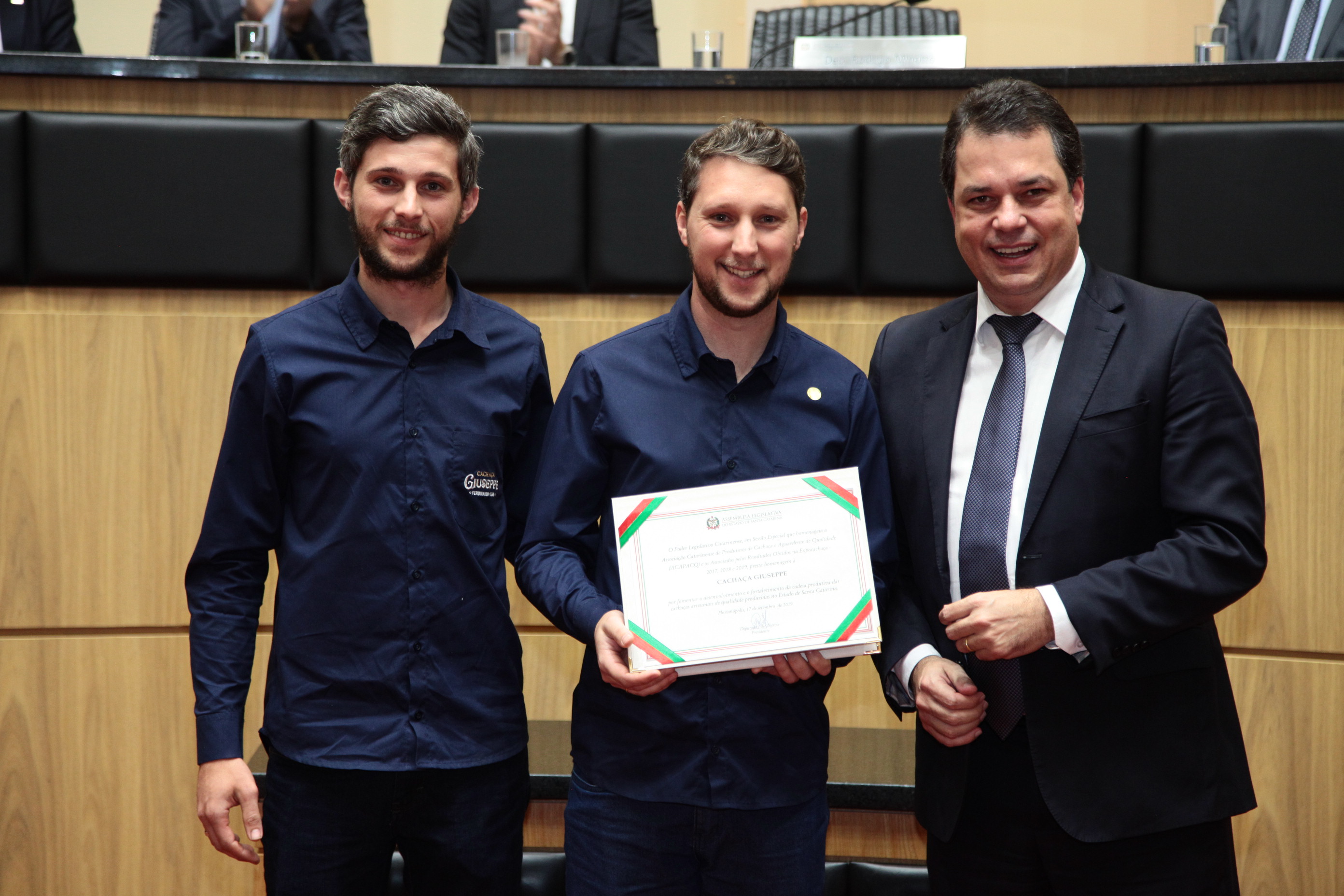 Homenagem à Associação Catarinense dos Produtores de Cachaça e Aguardente de Qualidade de Santa Catarina