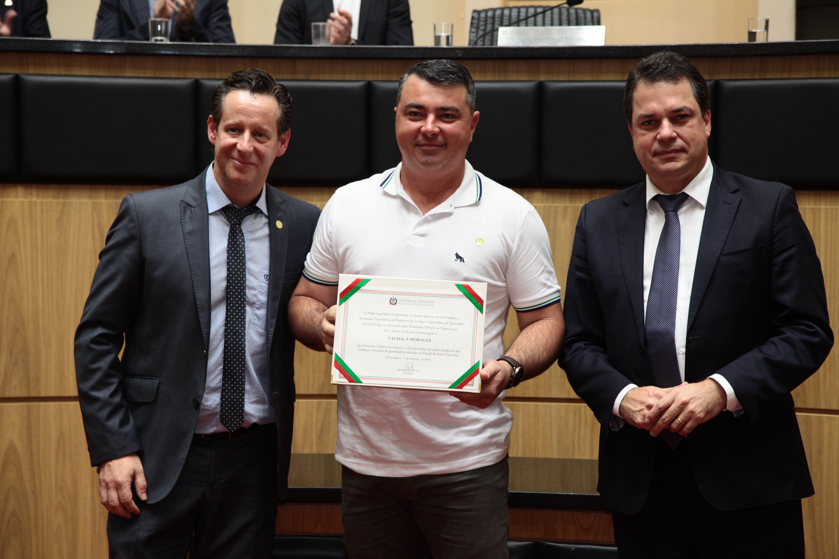 Homenagem à Associação Catarinense dos Produtores de Cachaça e Aguardente de Qualidade de Santa Catarina