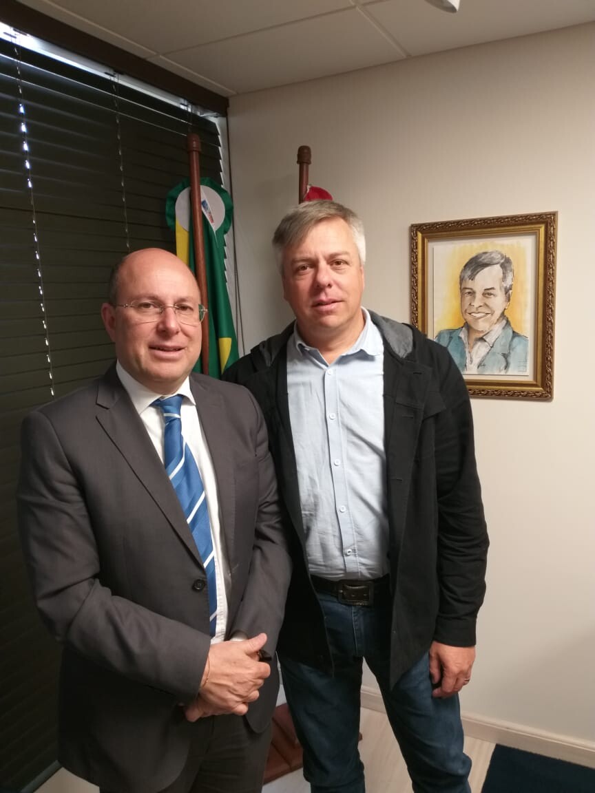 Fabiano recebe Marcelo Petrelli: “Fortalecimento da imprensa catarinense”