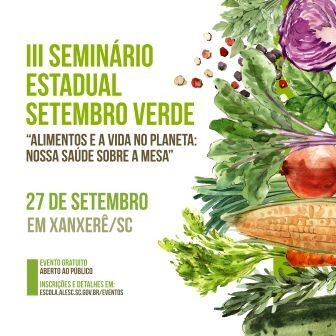 3º Seminário Setembro Verde será realizado em Xanxerê