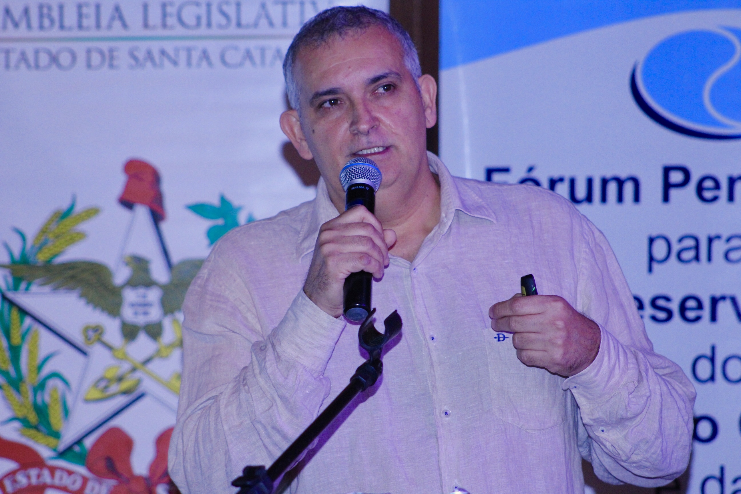 Seminário Meio Ambiente e Sociedade 2019 - Marcos Aurélio Espindola, palestrante.