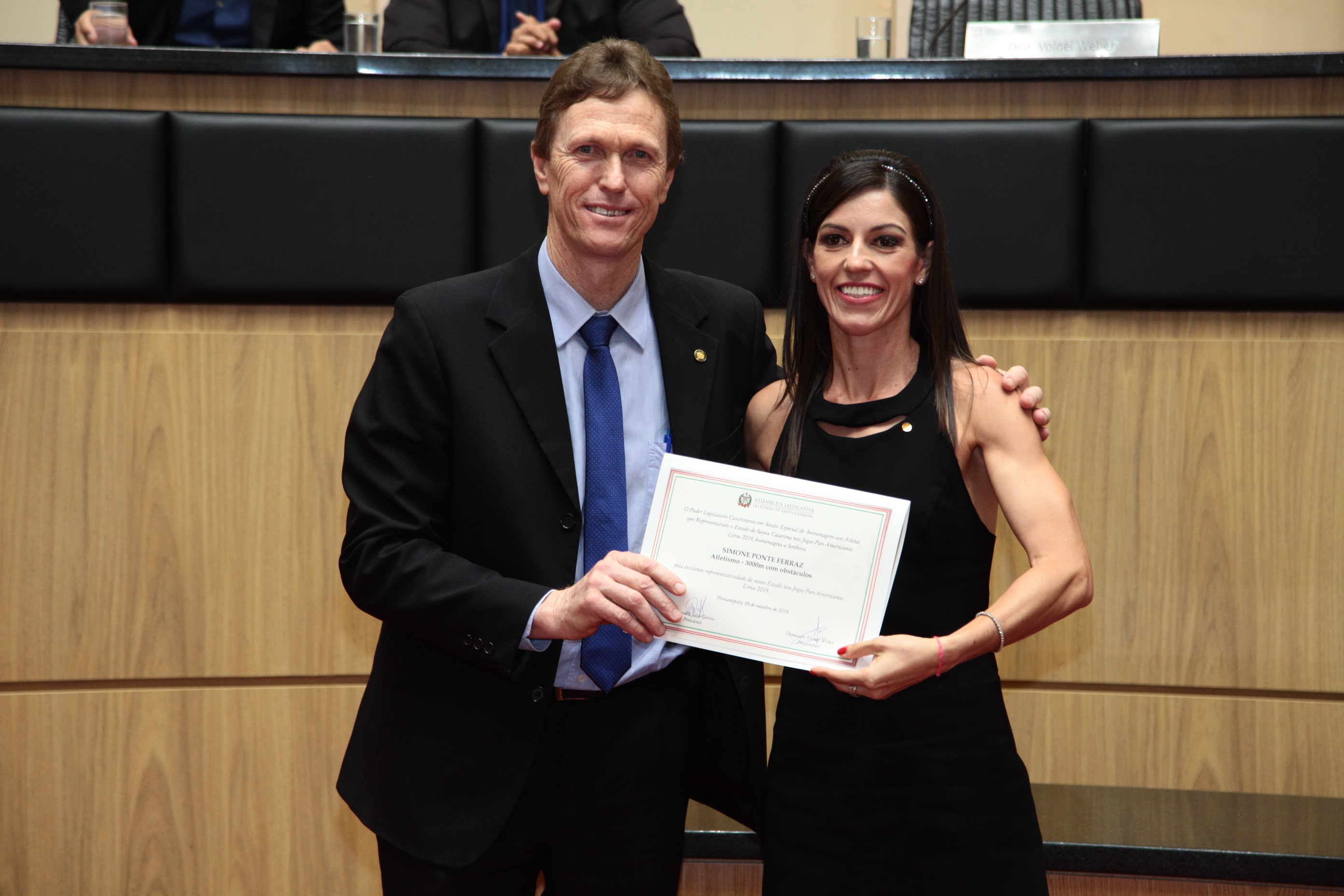 Sessão Especial - Homenagem os atletas de Santa Catarina que participaram dos Jogos Pan-Americanos - Atleta Simone Ferraz