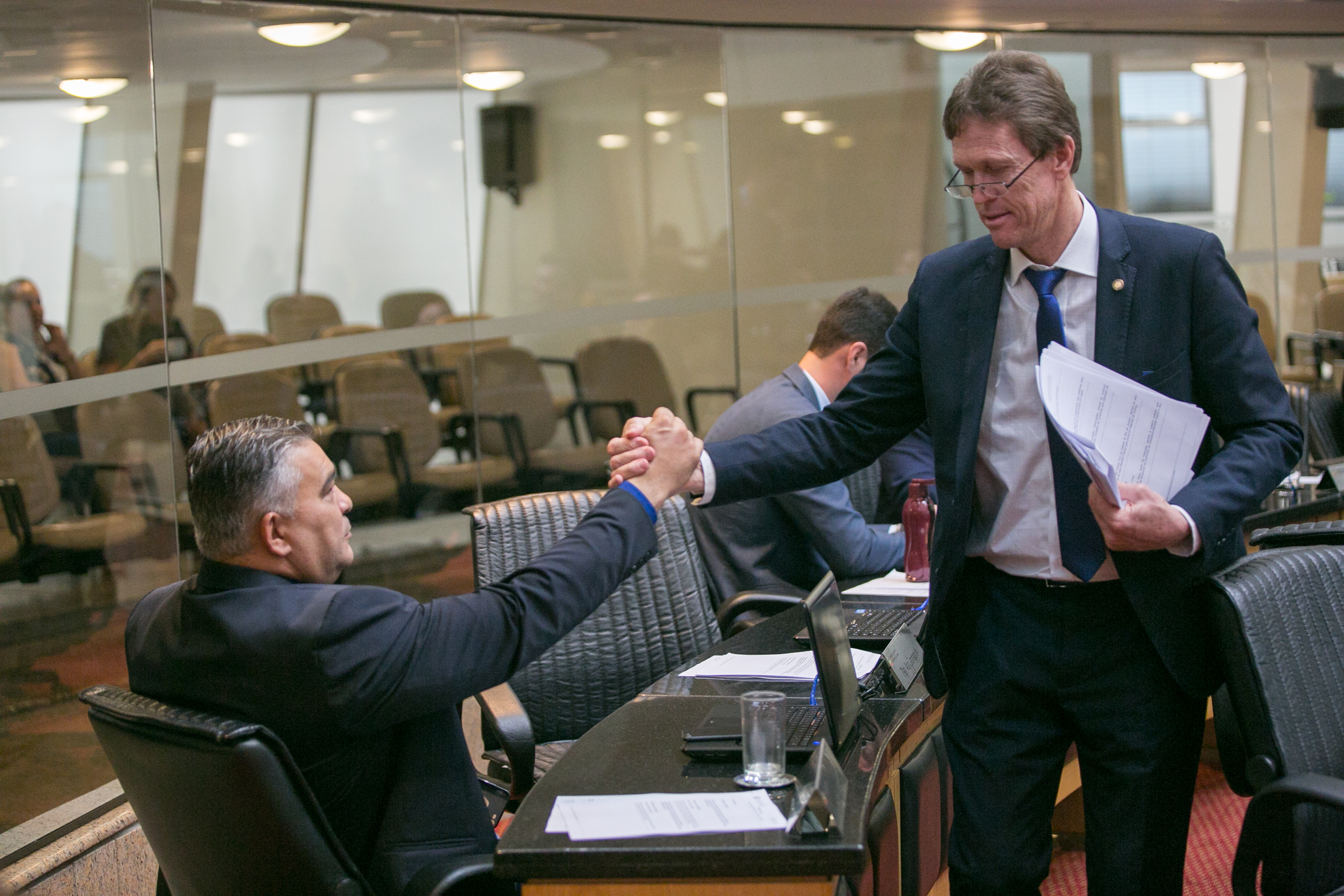 Deputado Sargento Lima (PSL) e Deputado Volnei Weber (MDB)