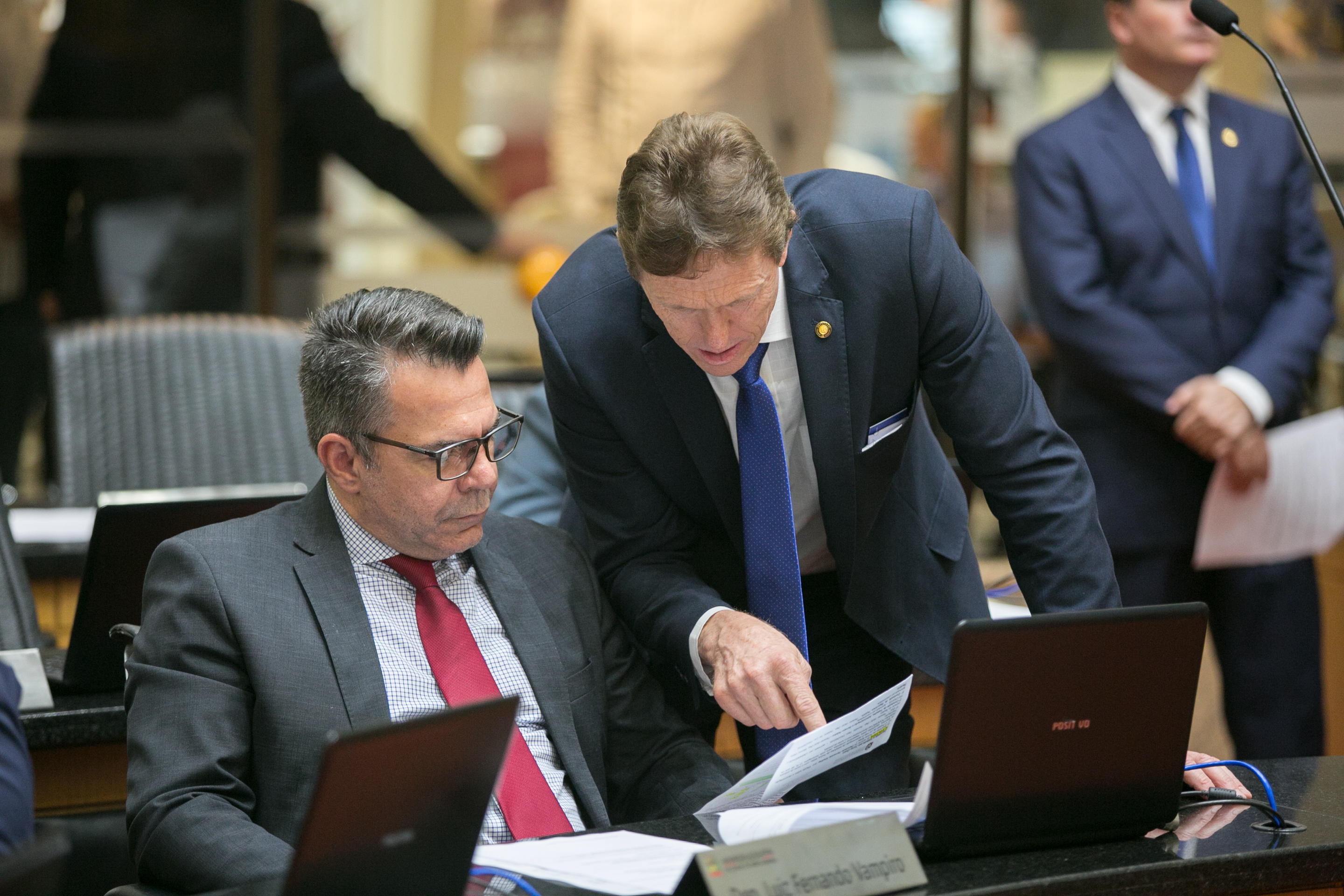 Deputado Luiz Fernando Vampiro (MDB) e Deputado Volnei Weber (MDB)