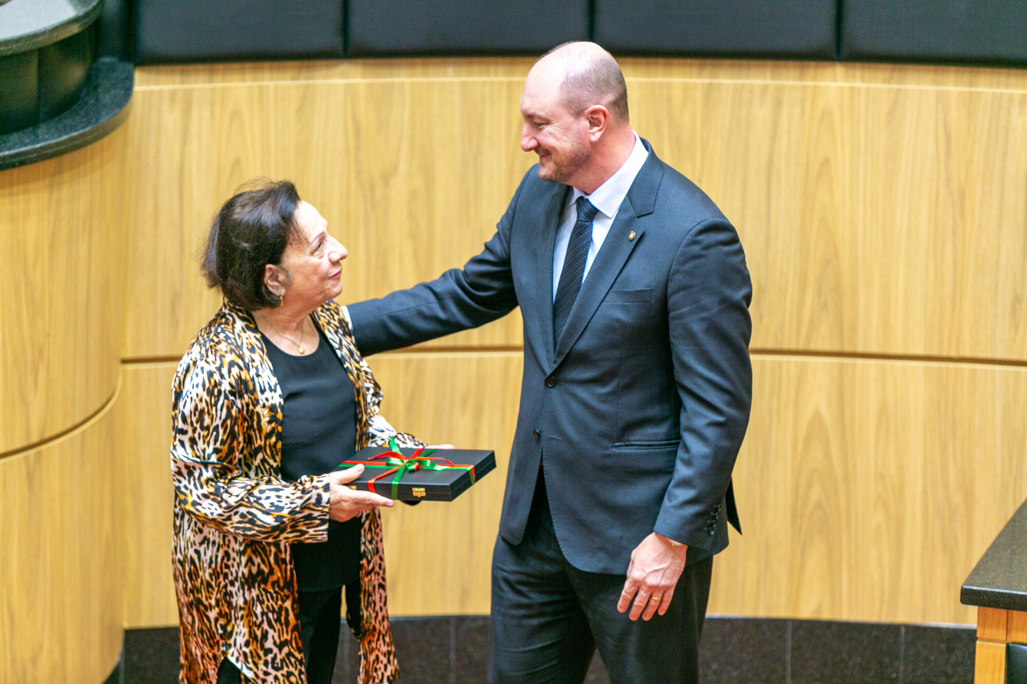 Deputado Mauro de Nadal e Ecely de Souza Ungaretti