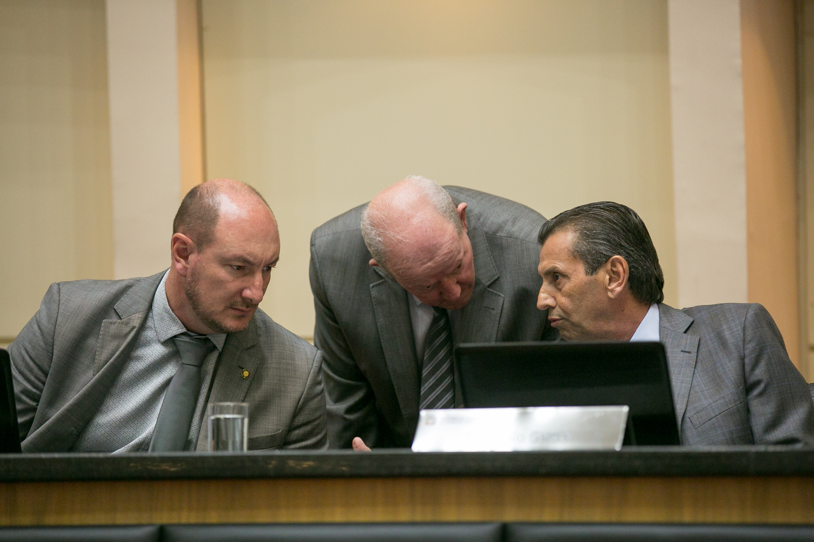 Deputado Mauro de Nadal (MDB), Deputado Marcos Vieira (PSDB) e 
Deputado Julio Garcia (PSD)