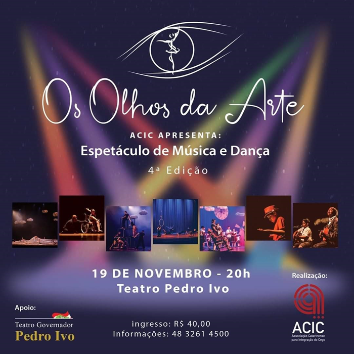 Espetáculo será realizado no Teatro Pedro Ivo, dia 19 de novembro