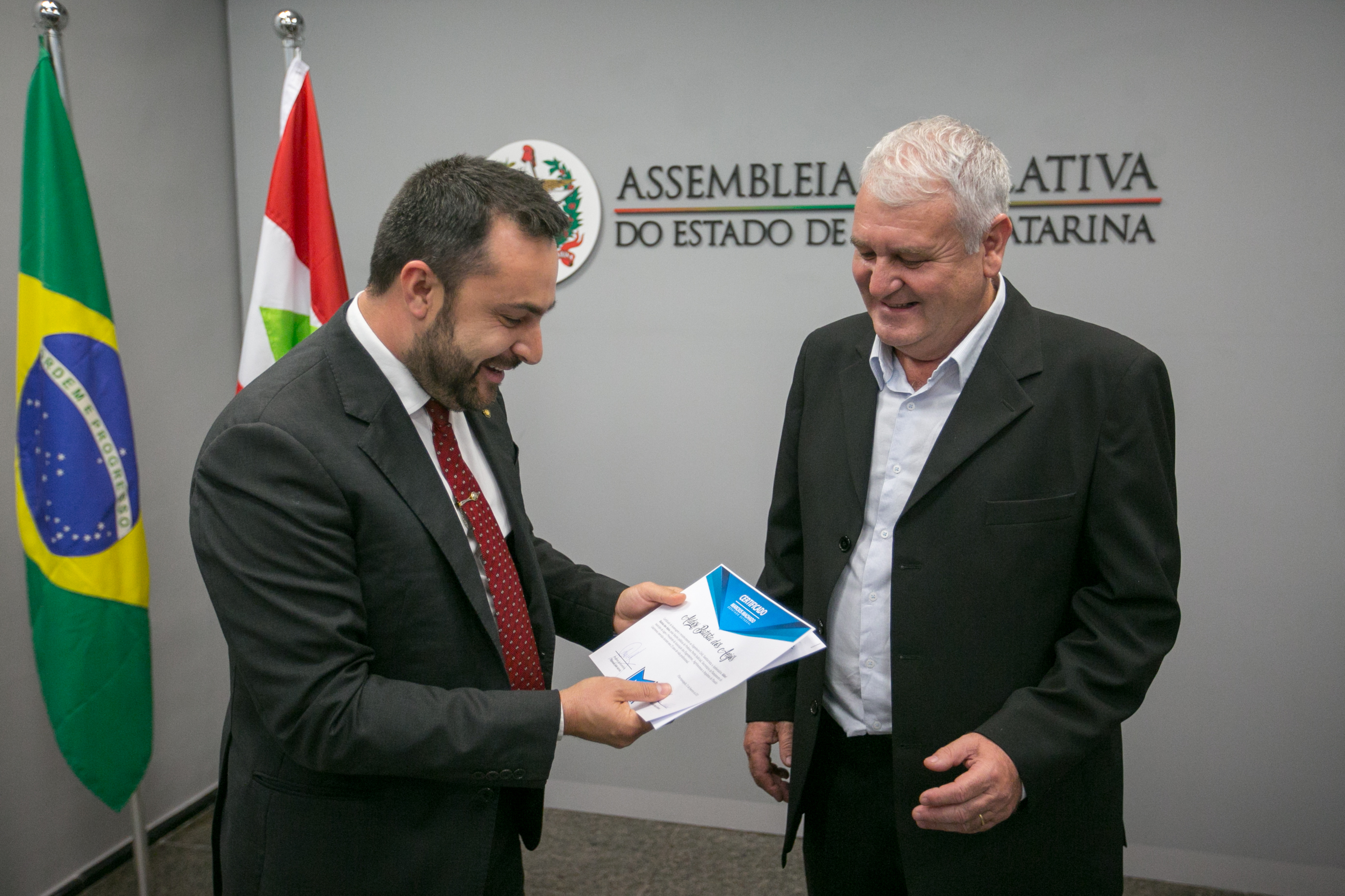 Deputado Marcius Machado (PR) e Aldori Batista dos Anjos