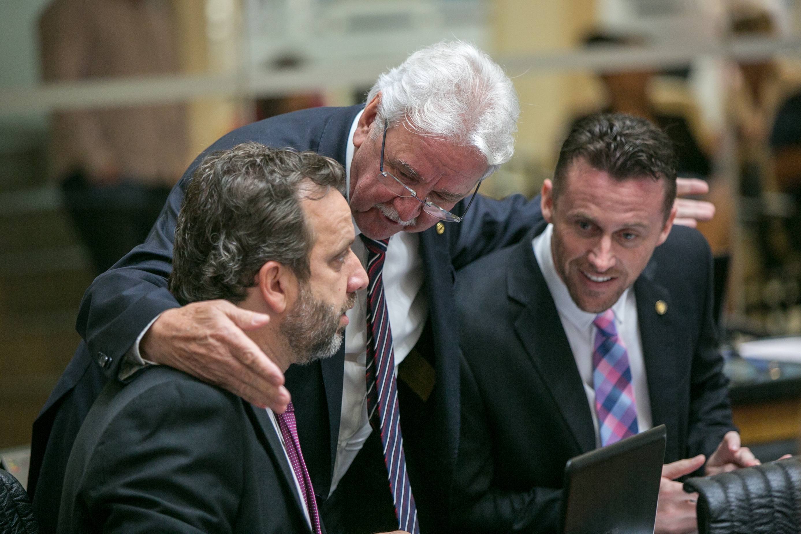 Deputado Jerry Comper (MDB), Deputado Moacir Sopelsa (MDB) e Deputado Fernando Krelling (MDB)