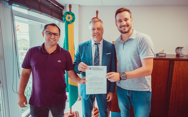 Fabiano da Luz recebe vereadores de Dionísio Cerqueira