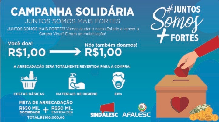 Covid-19: entidades intensificam campanha de arrecadação de recursos