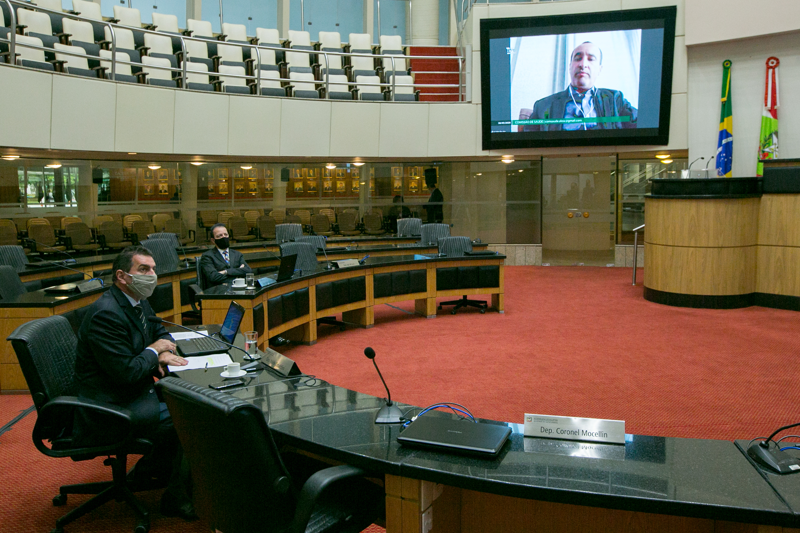 Deputado Valdir Cobalchini (MDB) e Deputado Ismael dos Santos (PSD)