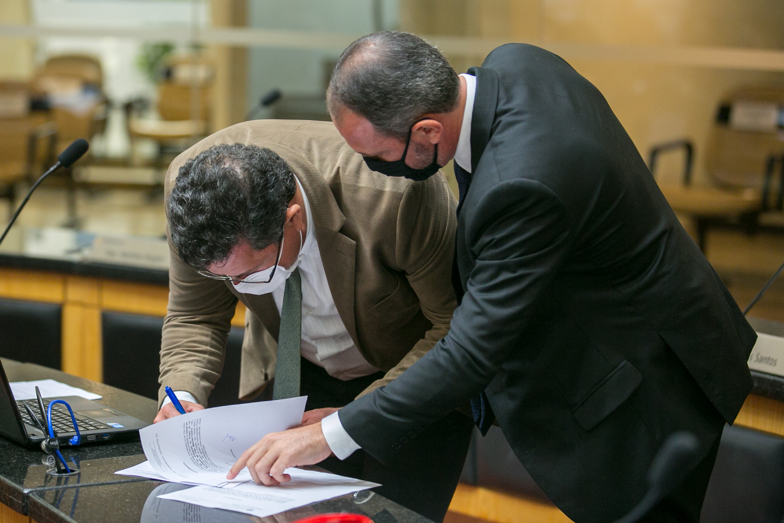 Deputado Ivan Naatz (PL) e Deputado Laércio Schuster (PSB)