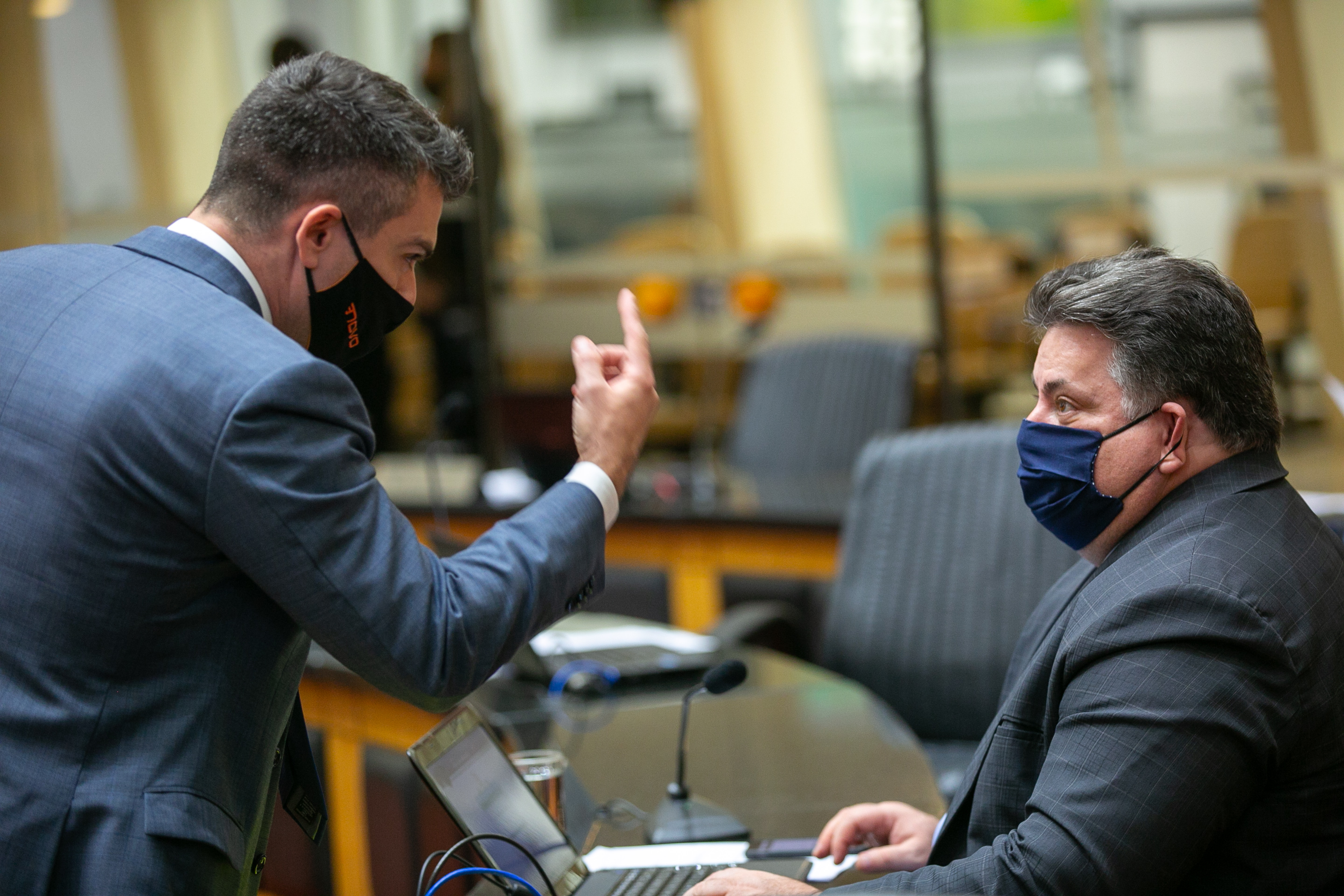 Deputado Bruno Souza (NOVO) e Deputado Sergio Motta (PRB)