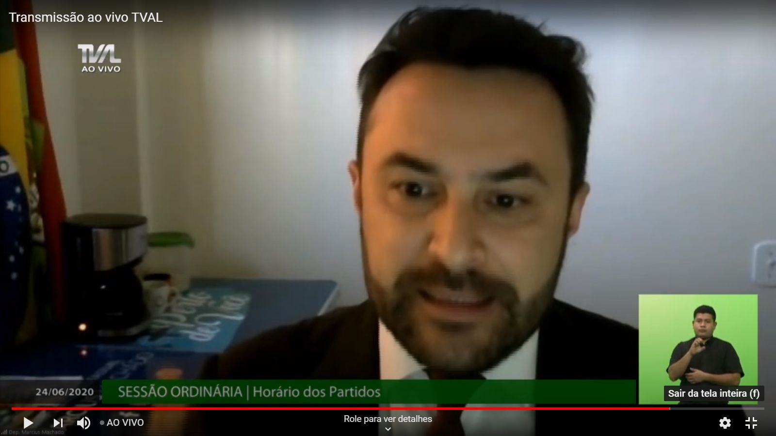 Sessão Plenária - Deputado Marcius Machado (PL)