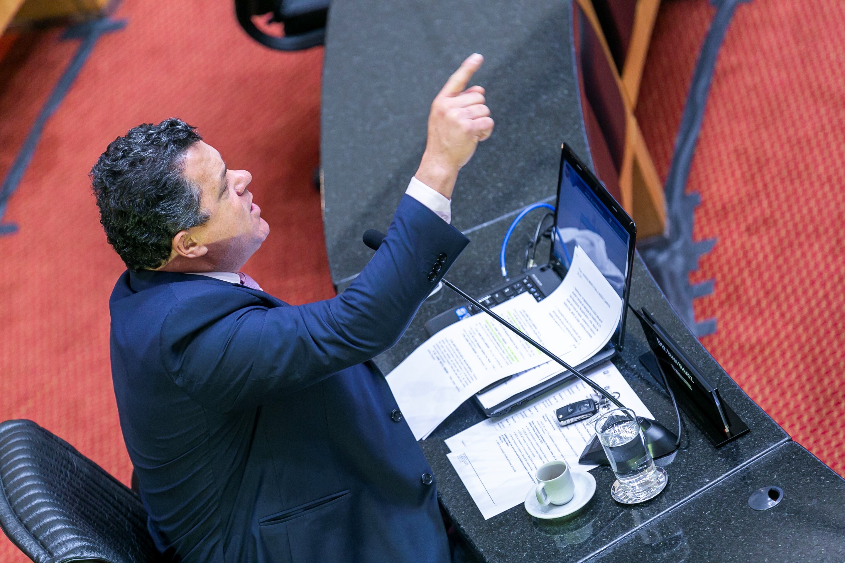 Deputado Ivan Naatz , lider da bancada do PL