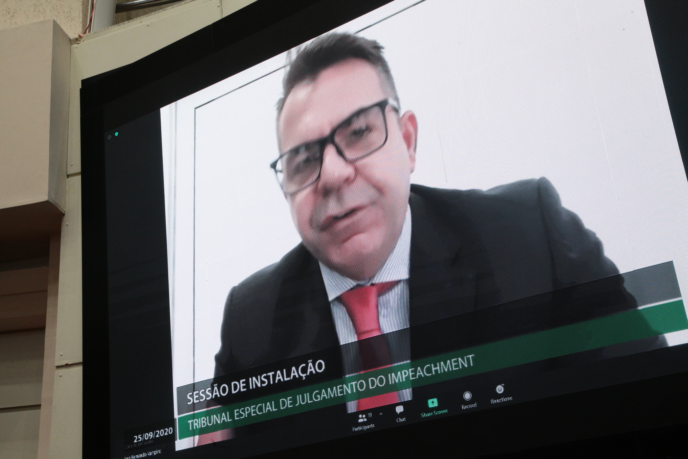 Tribunal Especial de Julgamento do Impeachment - Deputado Luiz Fernando Vampiro  (MDB)