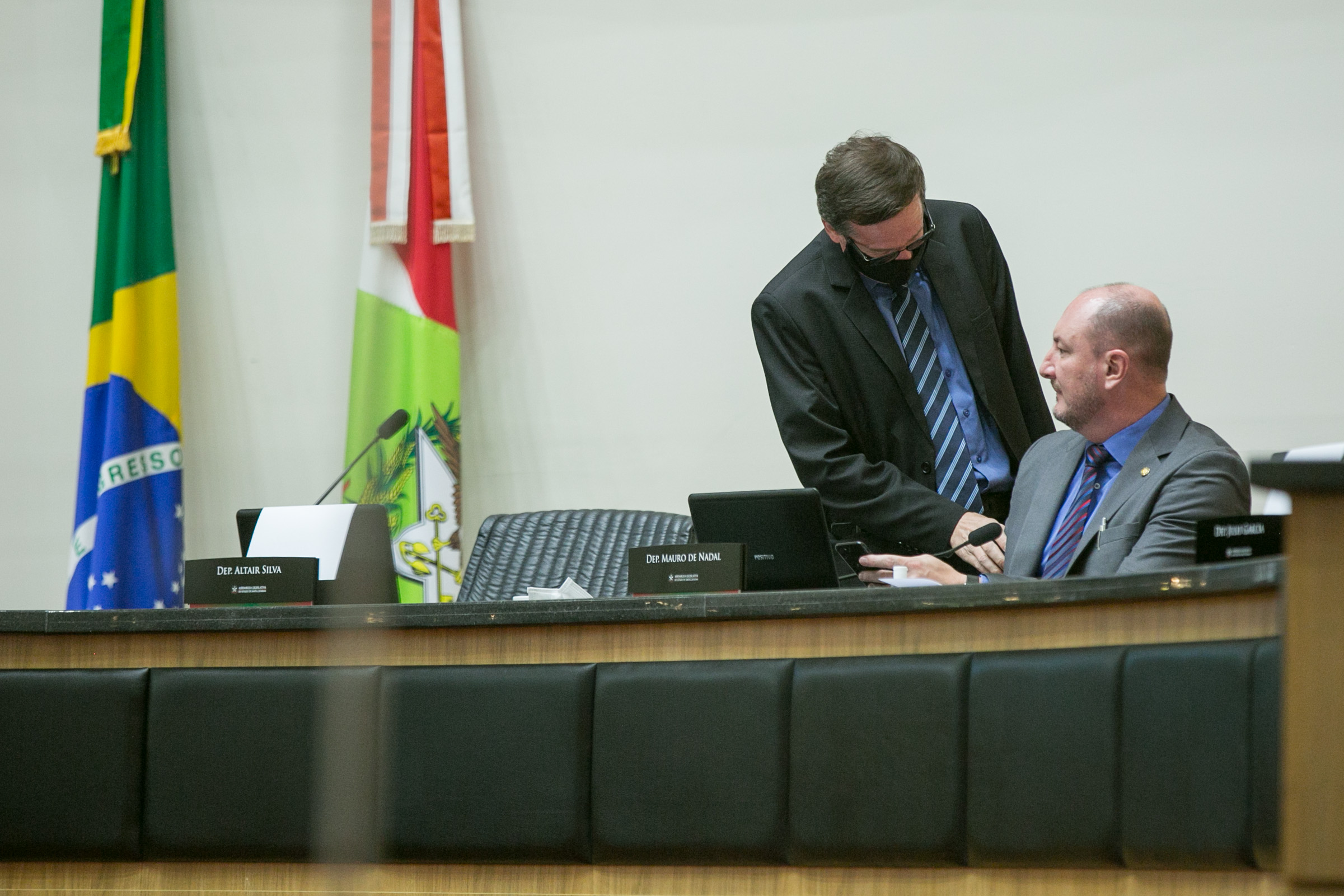 Deputado Mauro de Nadal (MDB) e Deputado Jair Miotto (PSC)