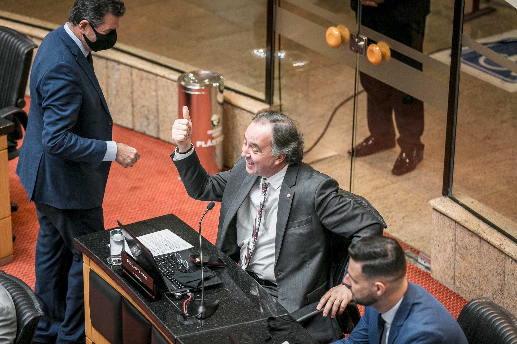 Deputado Kennedy Nunes (PSD) e Deputado Valdir Cobalchini (MDB)