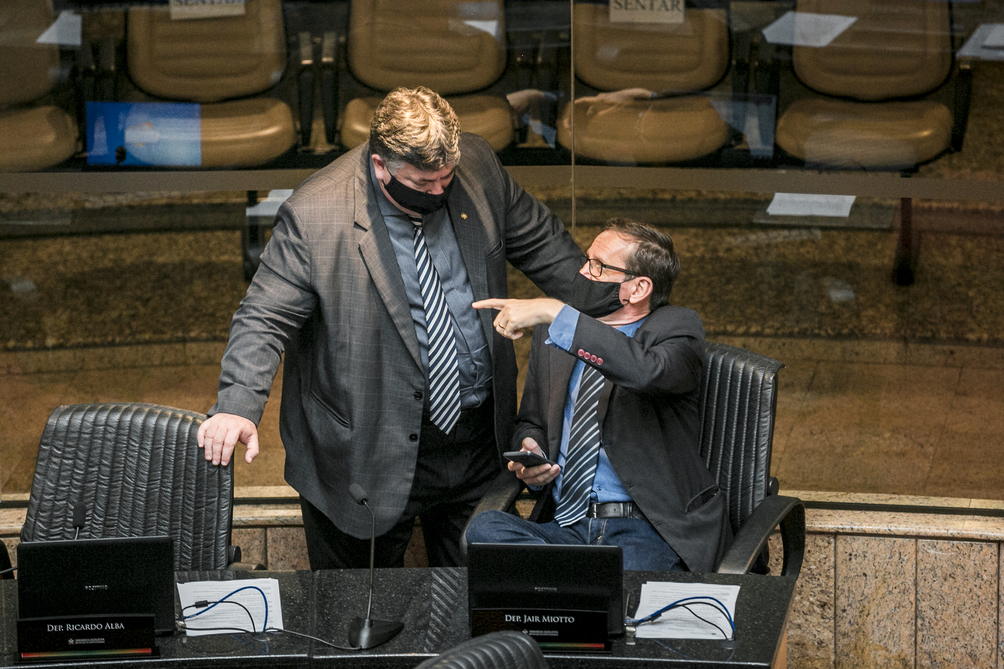 Deputado Sérgio Motta (Republicanos) e Deputado Jair Miotto (PSC)