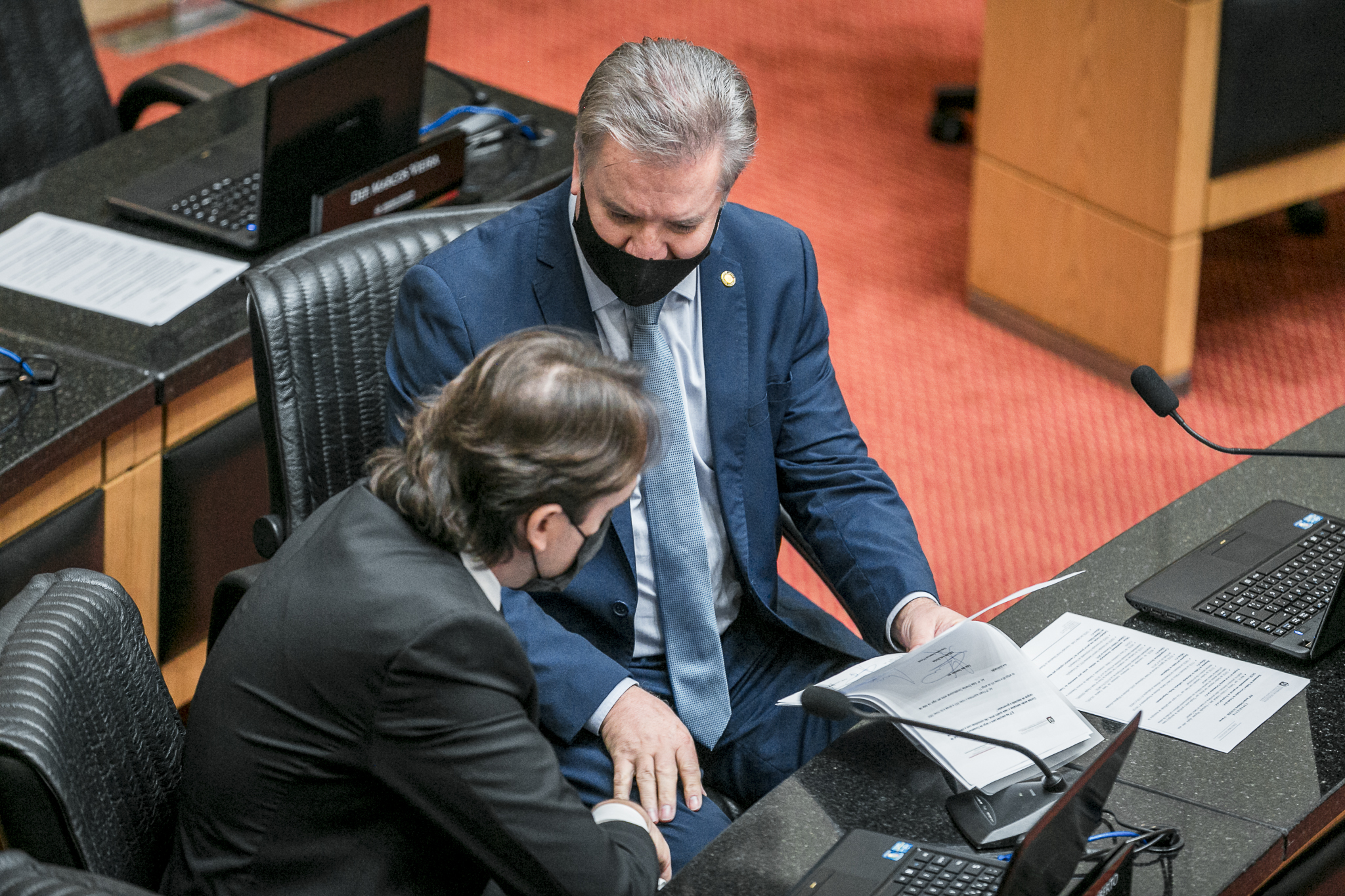 Deputado Cesar Valduga (PCdoB) e Deputado Carlos Humberto (PL)