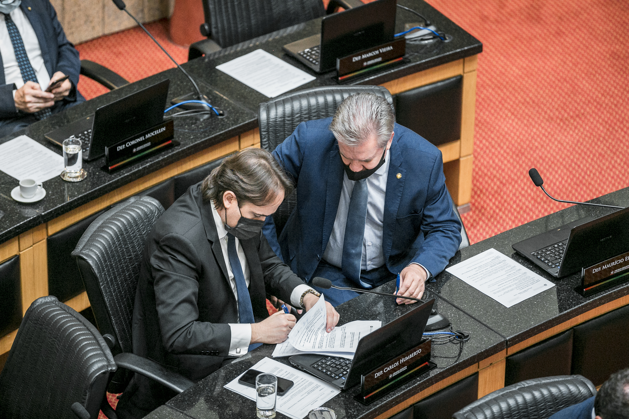 Deputado Cesar Valduga (PCdoB) e Deputado Carlos Humberto (PL)
