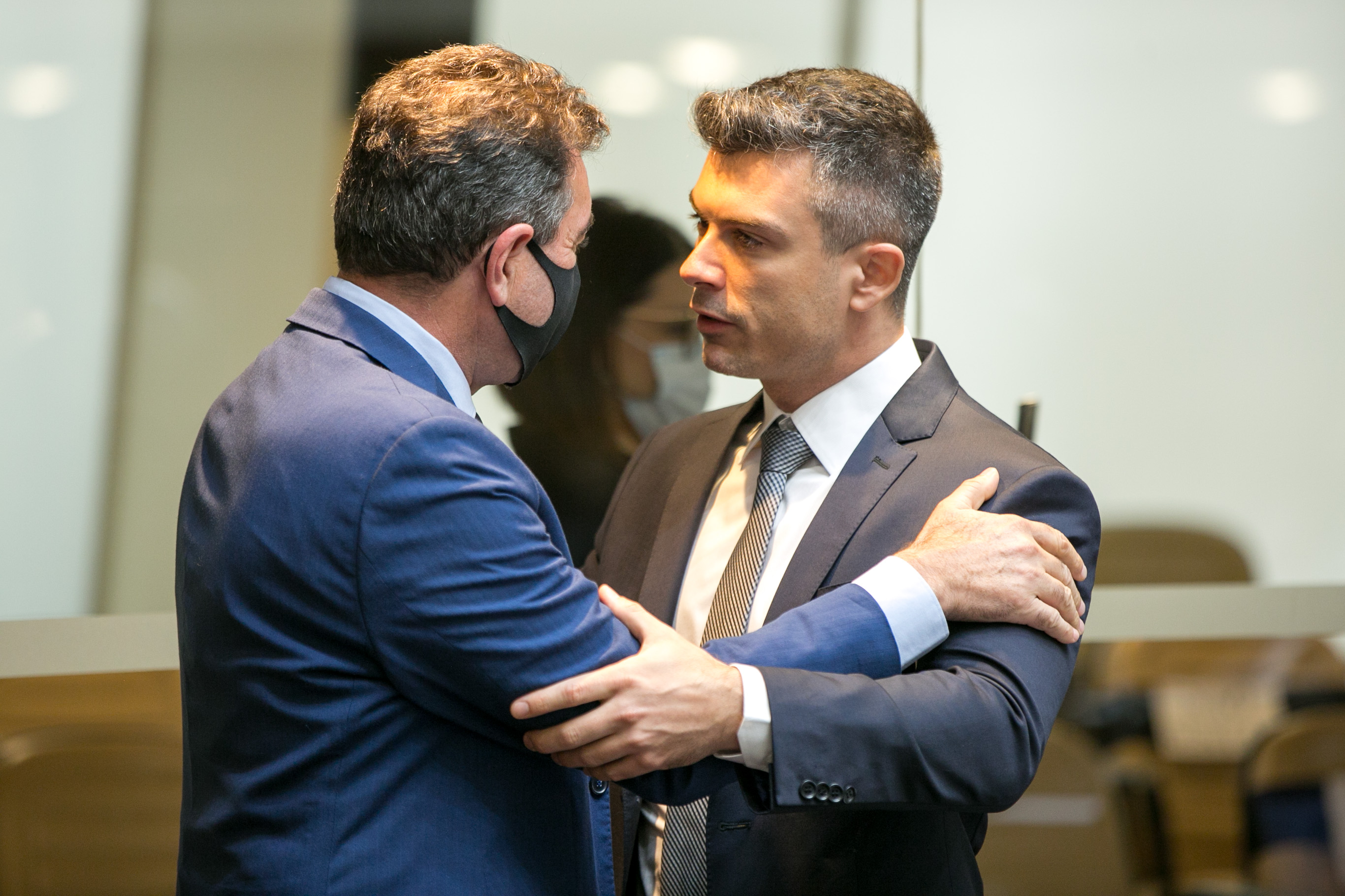 Deputado Valdir Cobalchini (MDB) e Deputado Bruno Souza (NOVO)
