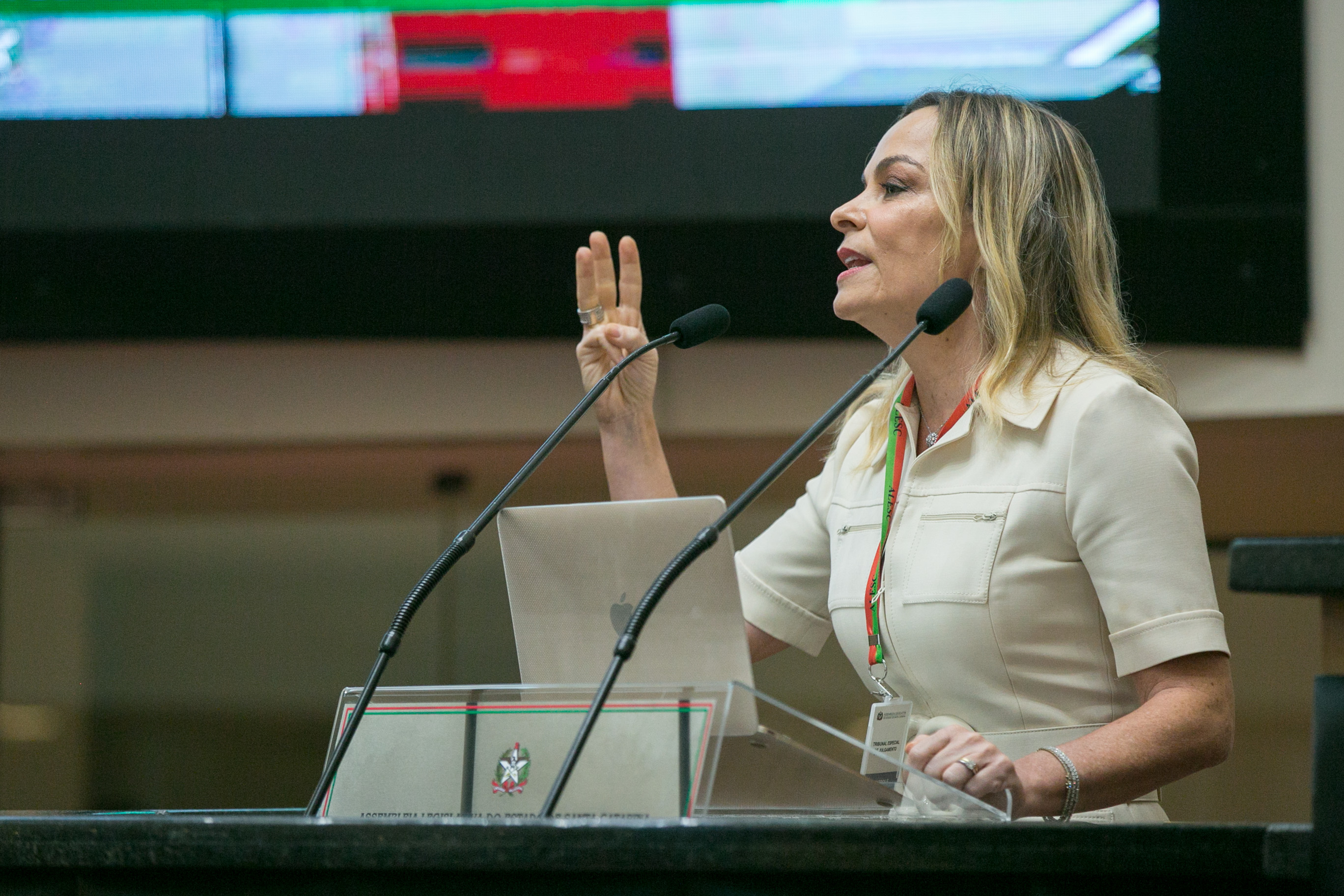 Advogada Ana Cristina Blasi, defesa da vice-governadora Daniela Reinehr