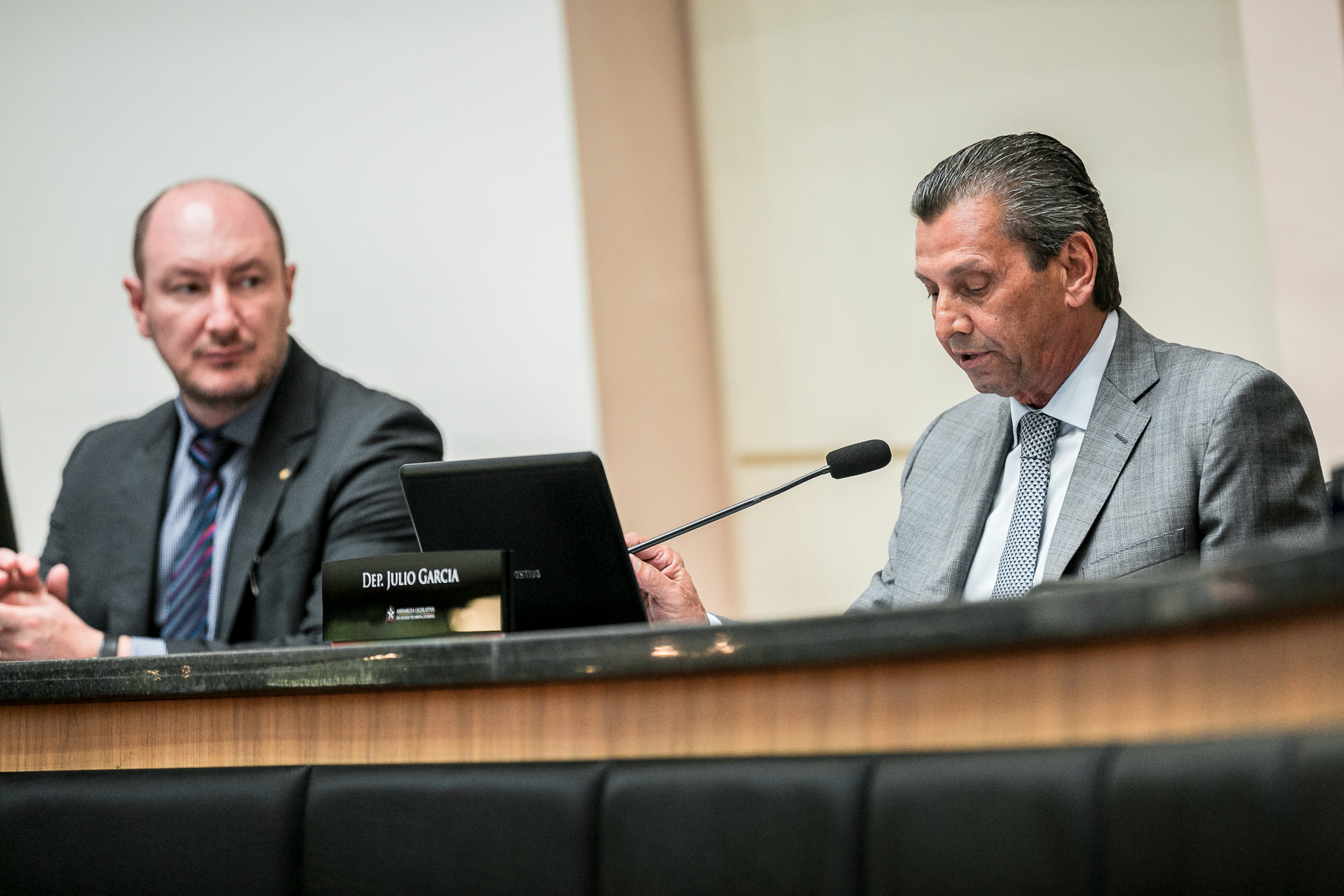 Deputado Júlio Garcia (PSD) e Deputado Mauro de Nadal (MDB)