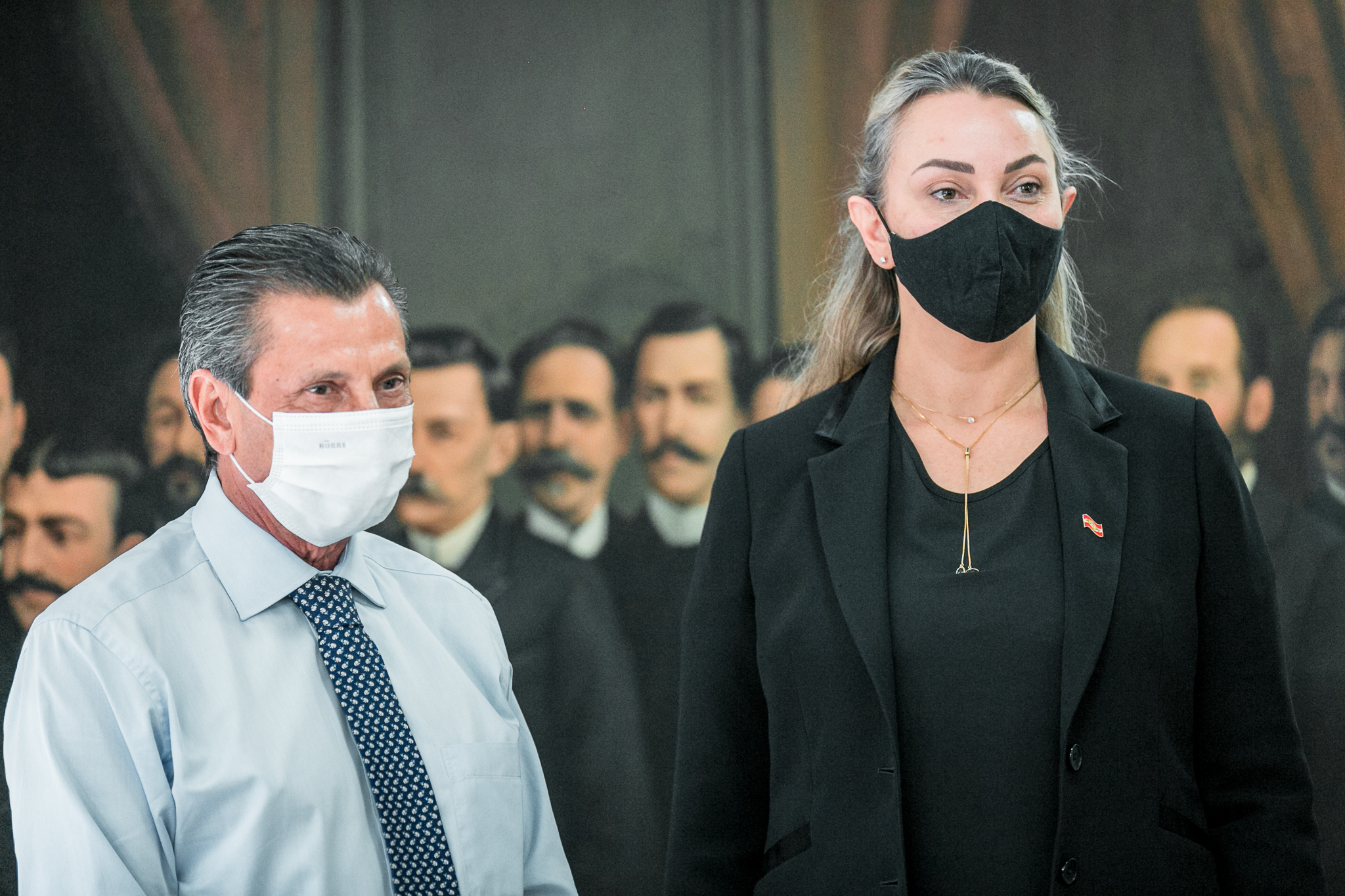 Deputado Júlio Garcia (PSD) e Governadora interina, Daniela Reinehr