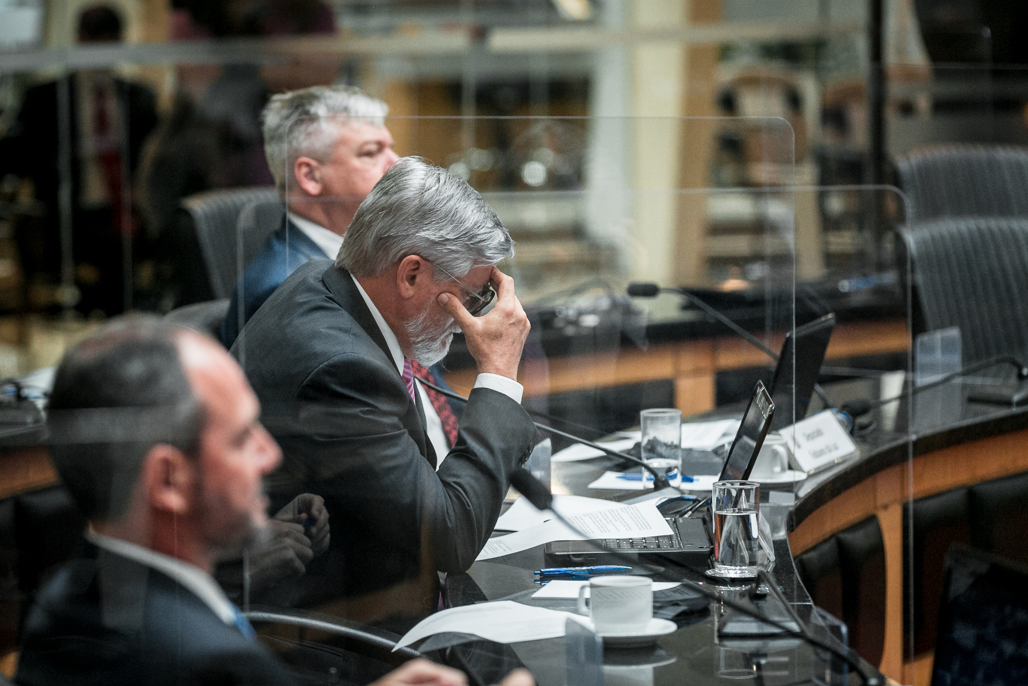 Desembargador Luiz Antônio Z. Fornerolli,  Deputado Laércio Shuster (PSB) e Deputado Fabiano da Luz (PT)