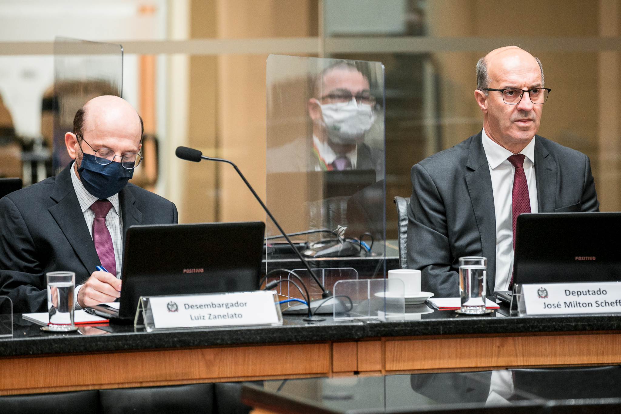 Desembargador Luiz Zanelato e Deputado Milton Scheffer (PP)
