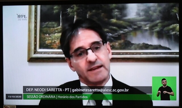 Deputado Neodi Saretta (PT).