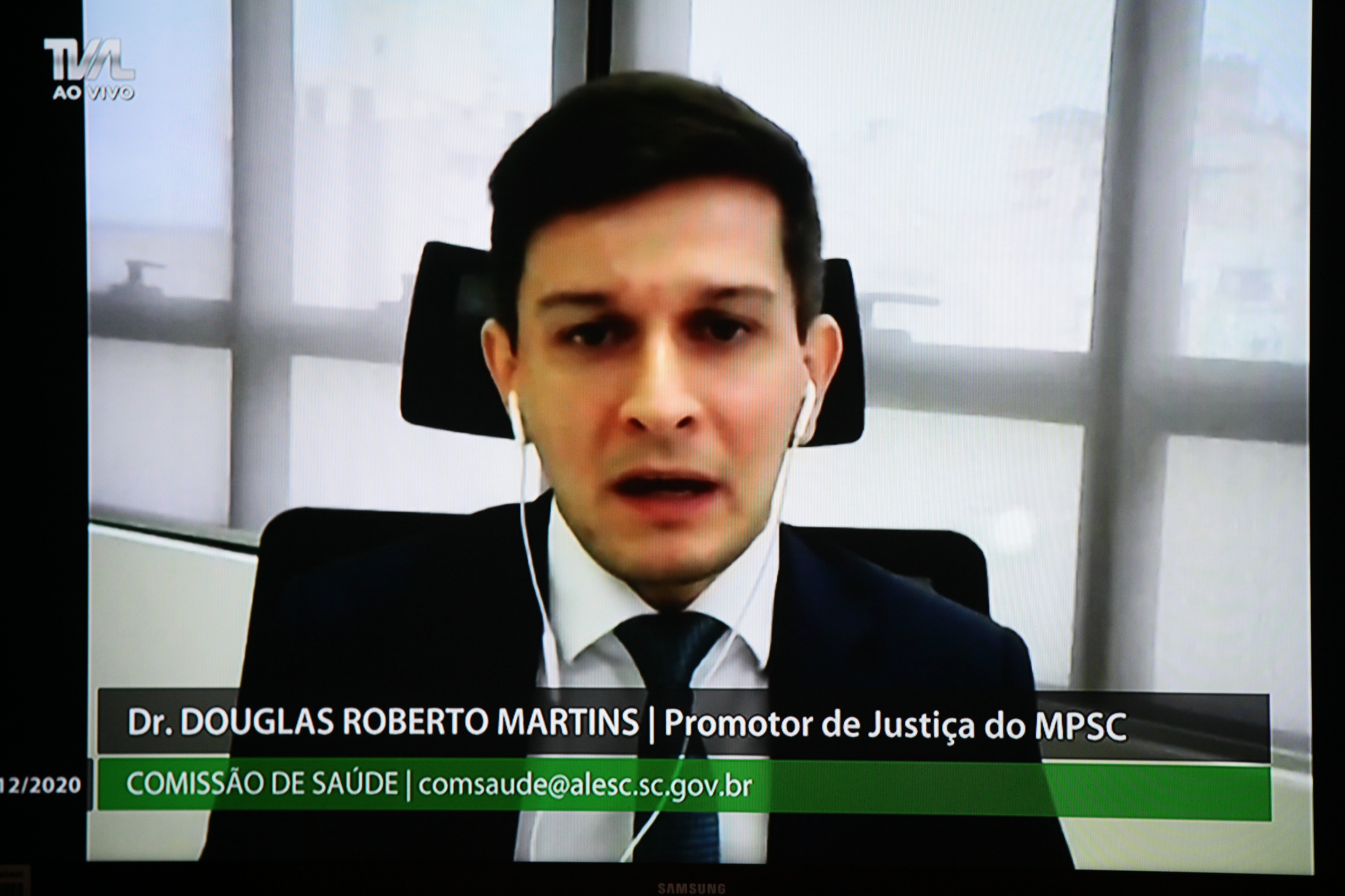 Comissão de Saúde - Douglas Roberto Martins, promotor de justiça do MPSC