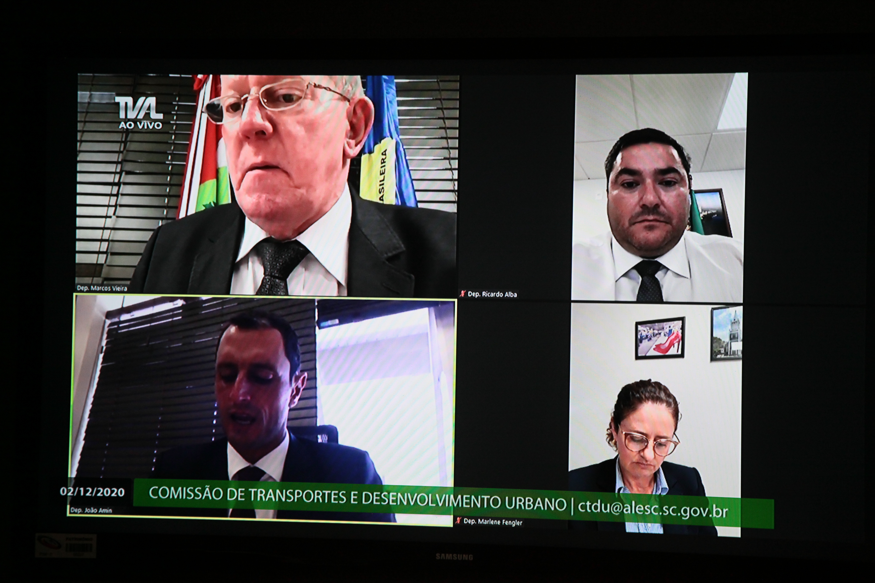 Reunião Virtual da Comissão de Transporte