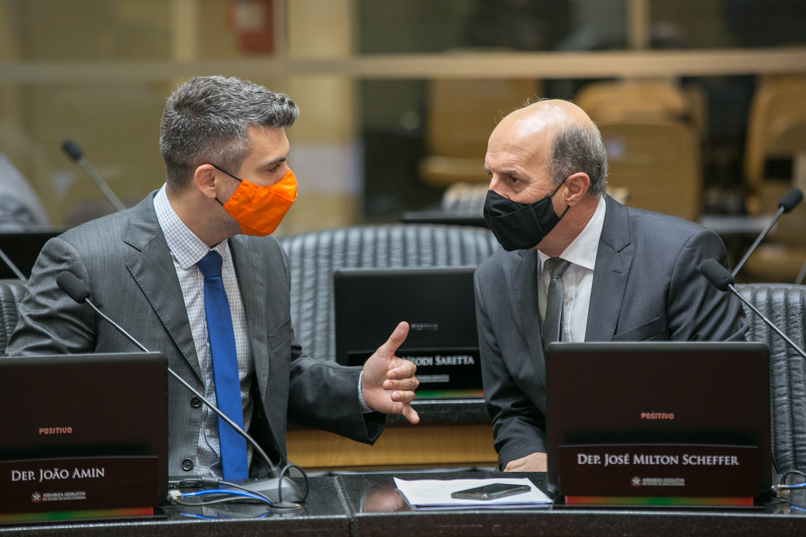 Deputado Bruno Souza (NOVO) e Deputado José Milton Scheffer (PP)