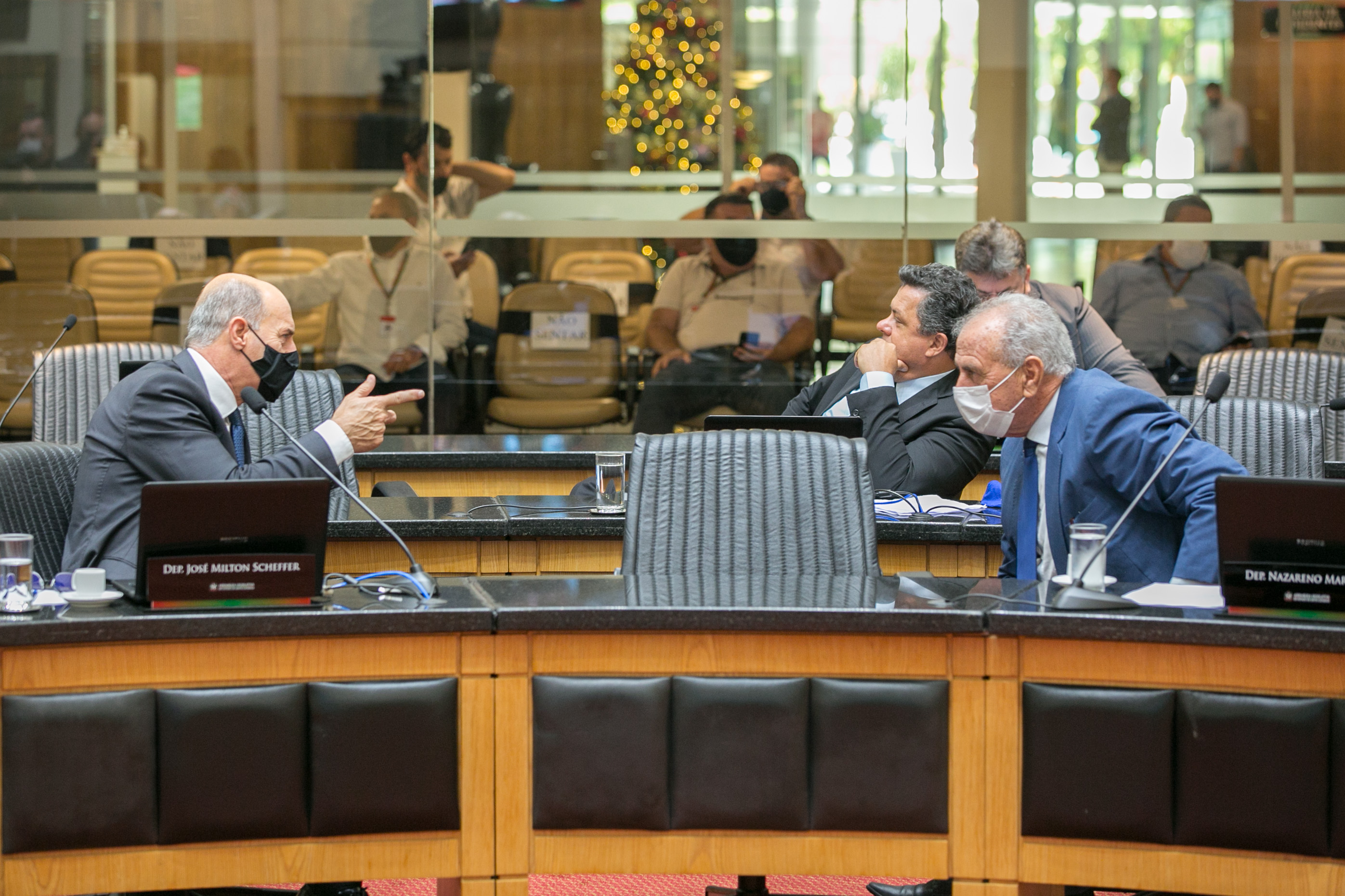 Deputado José Milton Scheffer (PP) e Deputado Nazareno Martins (PSB)