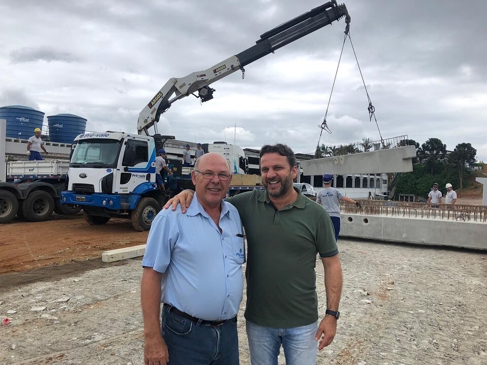 Deputado Jerry Comper e o empresário Gilmar Jaeger
