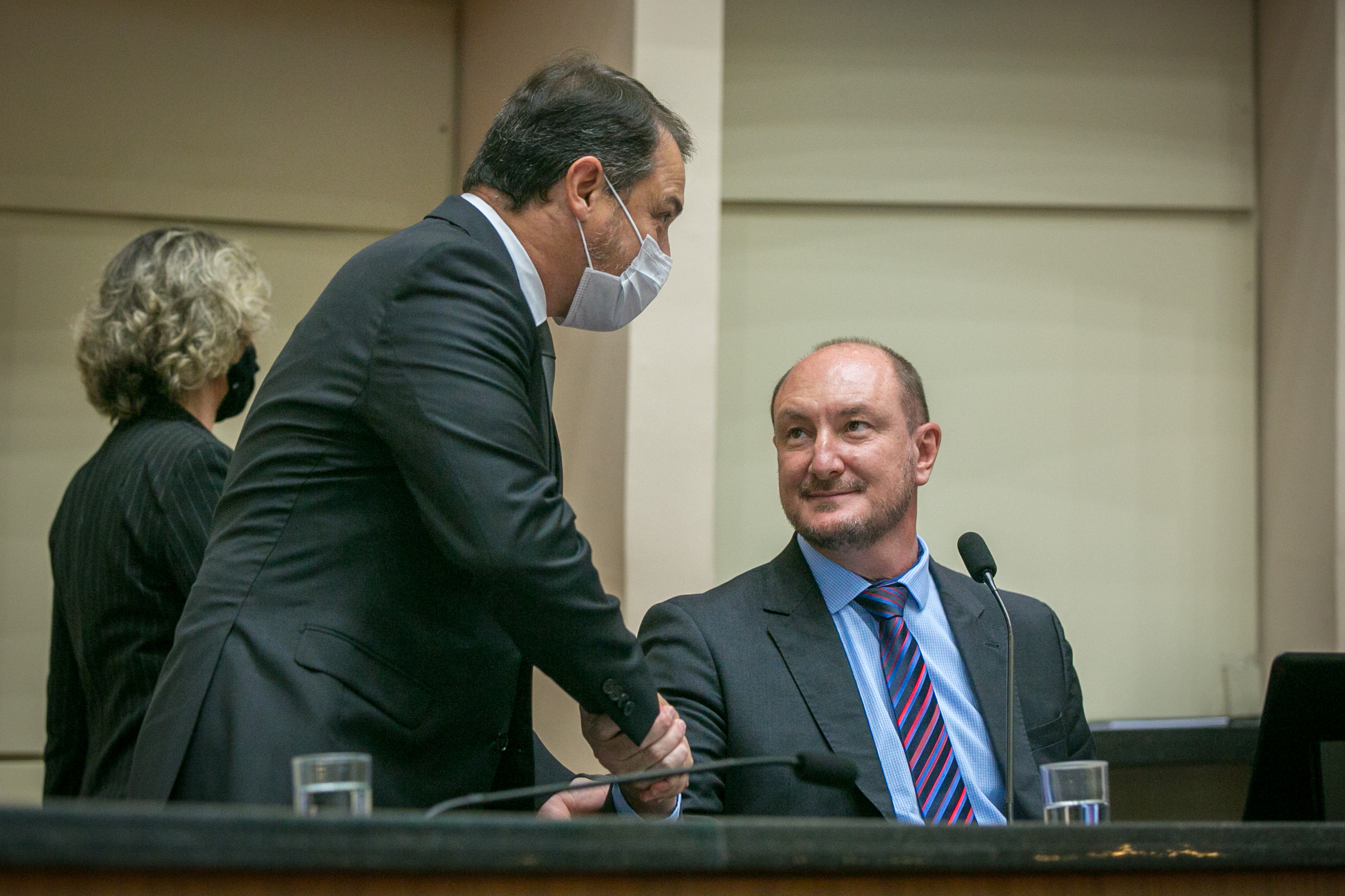 Governador Carlos Moisés e Deputado Mauro de Nadal (MDB)
