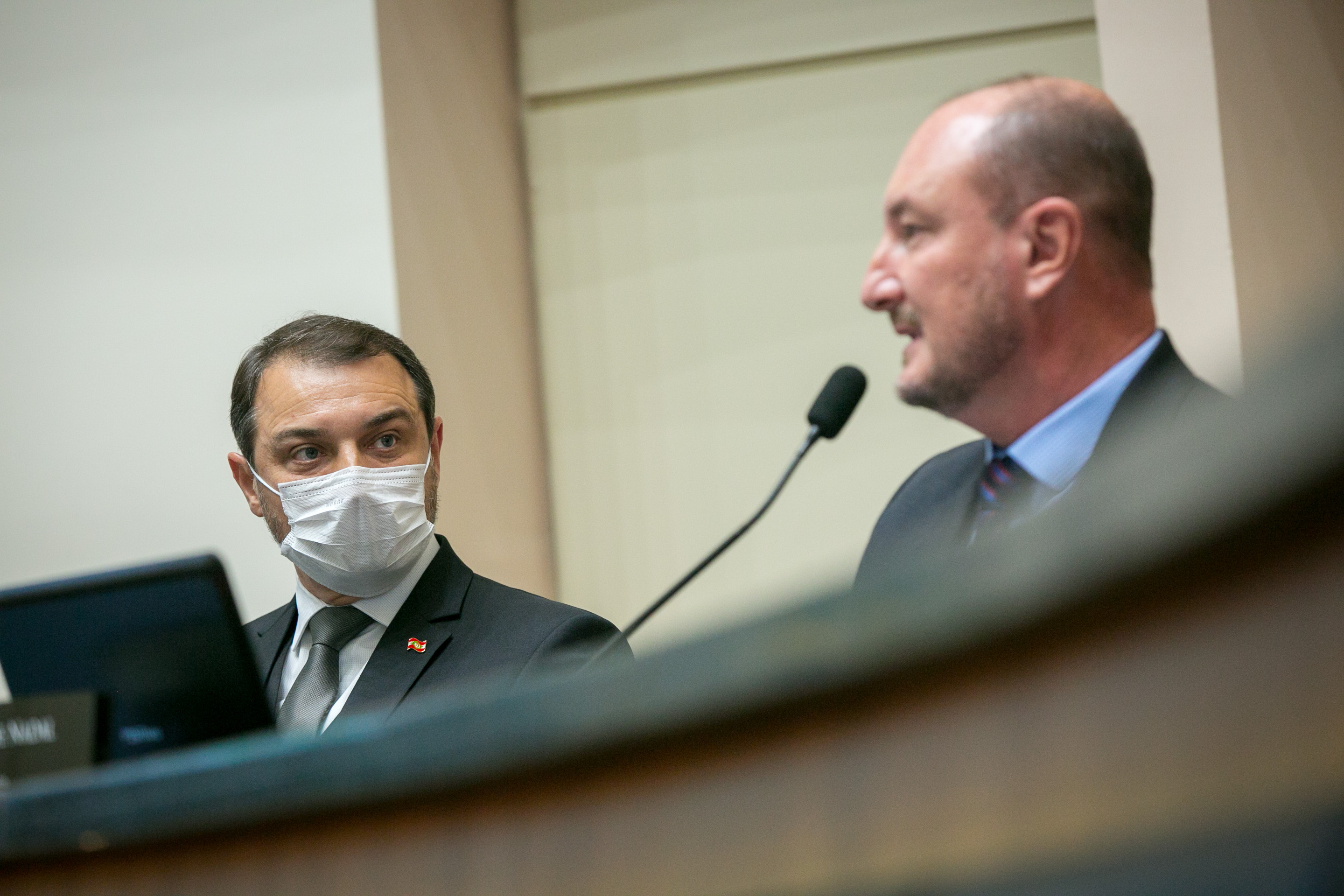 Governador Carlos Moisés e Deputado Mauro de Nadal (MDB)