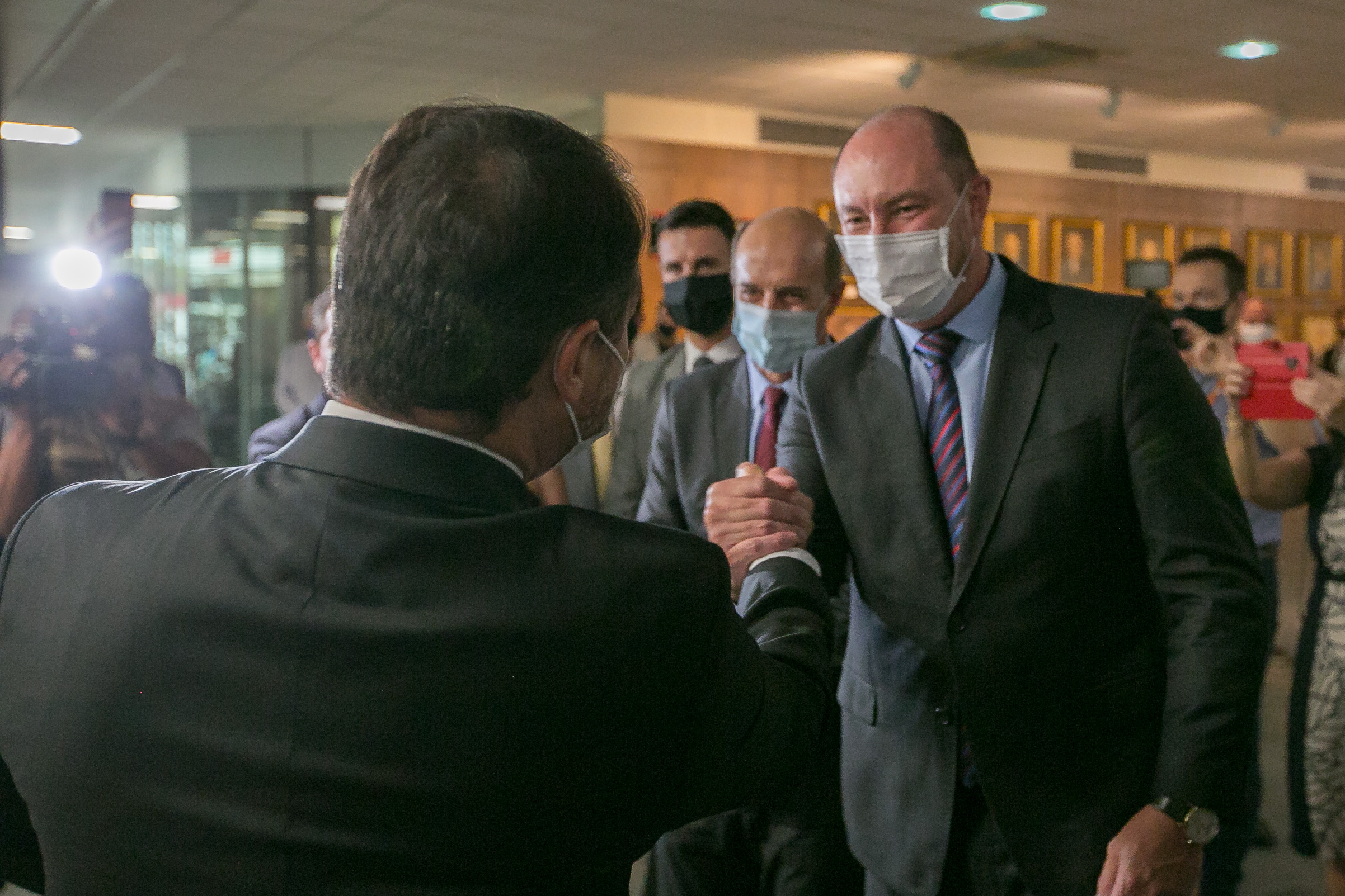 Governador Carlos Moisés e Deputado Mauro de Nadal (MDB)