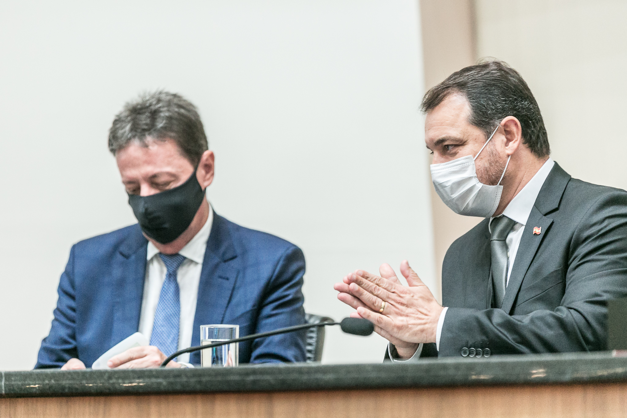 Governador Carlos Moisés e Desembargador Ricardo Roesler