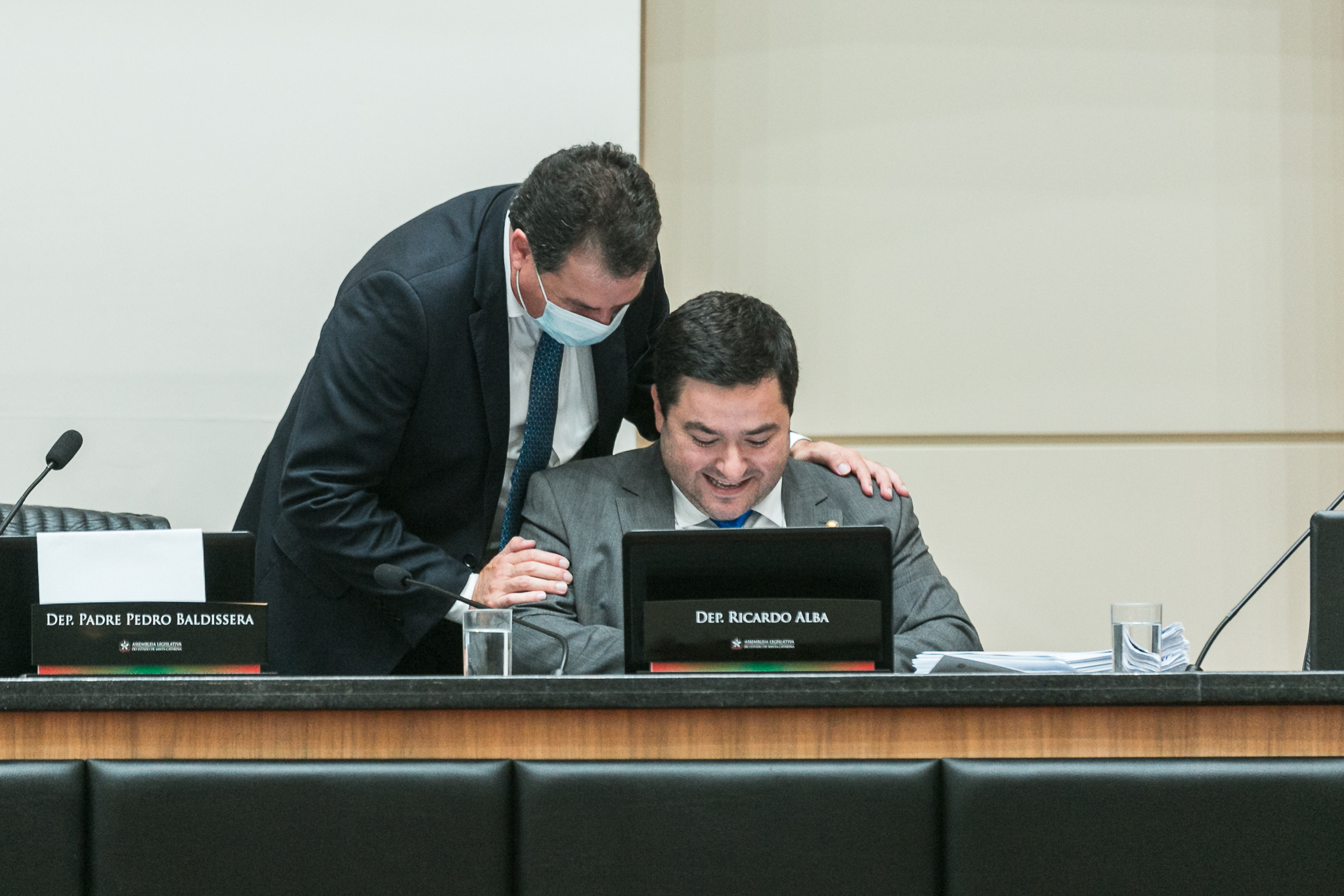 Deputado Ricardo Alba (PSL) e Deputado Rodrigo Minotto (PDT)
